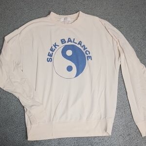 Spiritual gangster Seek Balance Cream Sweater